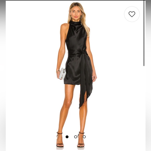 Amanda Uprichard Sandrine Dress in Black - Picture 1 of 4